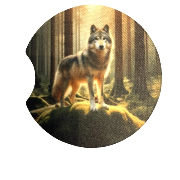 Wolf Car coasters - Picture 3 of 6